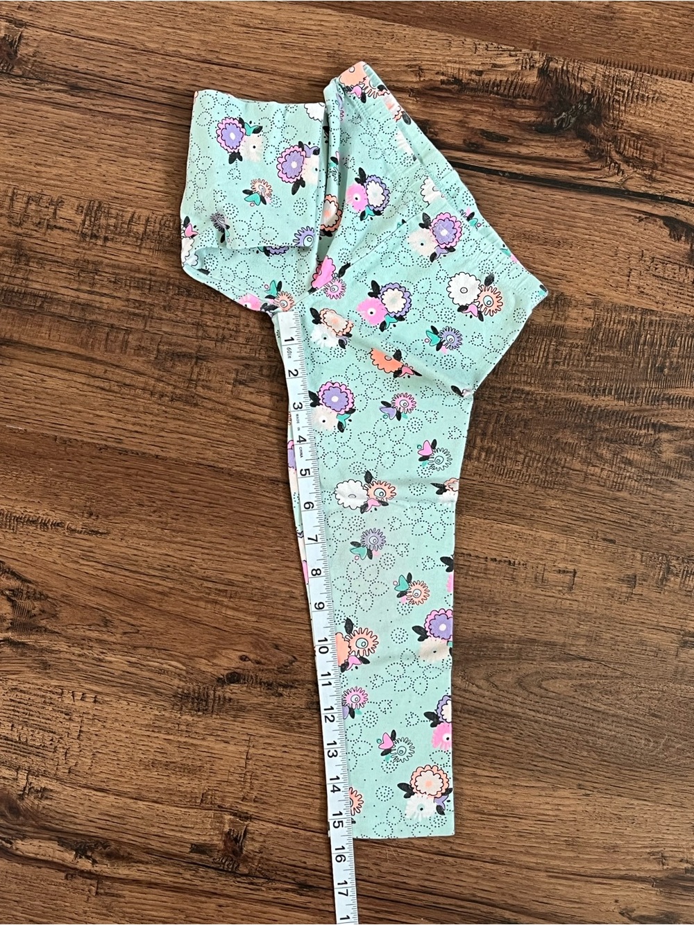 Lot Of 4 Toddler Leggings ‘Black Pink Mint’ (size 5T) - Picture 10 of 15